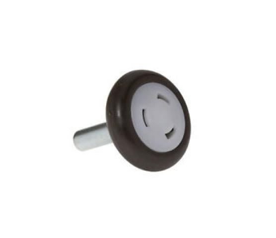 Hörmann løpehjul 55mm aksel hvit endelokk